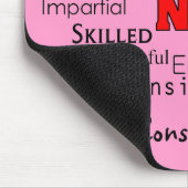 Tapis De Souris Infirmière décrivant des cadeaux de mots (Coin)