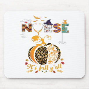 Tapis De Souris Infirmière d'Halloween Infirmière Thanksgiving Hea