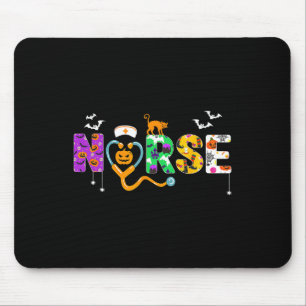 Tapis De Souris Infirmière D'Halloween Pour Femmes Scrub Tops Infi