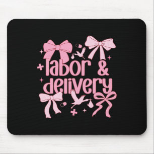 Tapis De Souris Infirmière Du Travail Et De La Livraison Des Femme