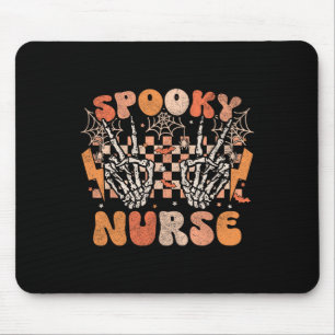 Tapis De Souris Infirmière éffrayante Halloween Squelette Costume