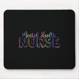 Tapis De Souris Infirmière en santé mentale Pmhnp Tie Dye Psych Ps