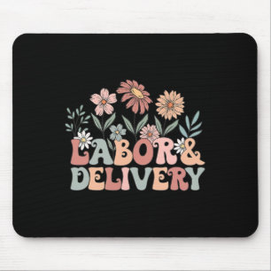 Tapis De Souris Infirmière fleur sauvage De Travail Et De Livraiso
