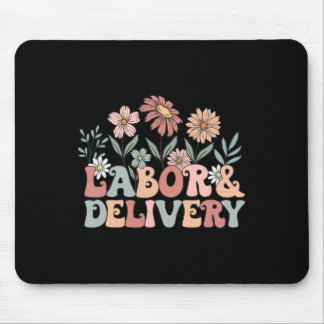 Tapis De Souris Infirmière fleur sauvage De Travail Et De Livraiso