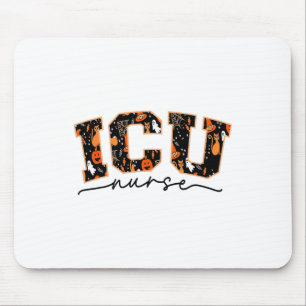 Tapis De Souris Infirmière Icu Halloween Soins Critiques Ccu Ca In