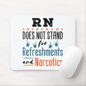 Tapis De Souris Infirmière inscrite RN Non Rafraîchissements Stupé (Avec souris)