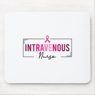Tapis De Souris Infirmière intraveineuse Sensibilisation au cancer