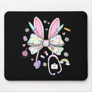 Tapis De Souris Infirmière jour de Pâques Mignonne Coquette Stétho
