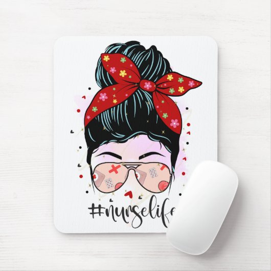 Tapis De Souris Infirmière - Mousepad (Avec souris)