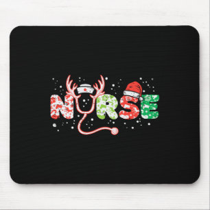 Tapis De Souris Infirmière noël stéthoscope infirmiers xmas frotte