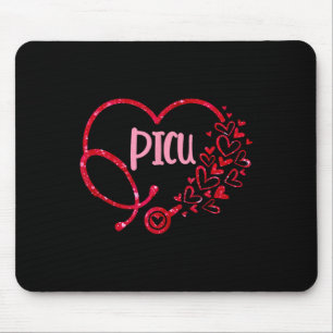 Tapis De Souris Infirmière Picu Stéthoscope Cœur Saint-Valentin In