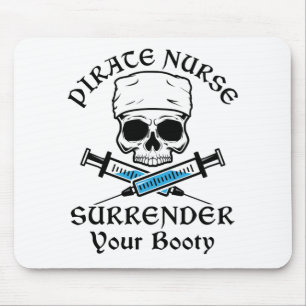 Tapis De Souris Infirmière Pirate Rendez Votre Grotte