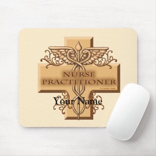 Tapis De Souris Infirmière Praticien Caduceus pavé souris (Avec souris)