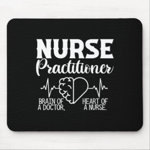 Tapis De Souris Infirmière Praticien Cerveau Du Docteur Coeur De L