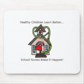 Tapis De Souris infirmière scolaire mousepad (Devant)