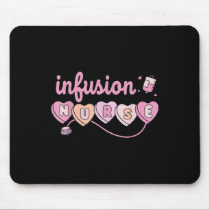 Tapis De Souris Infusion Chemo Infusion Infirmière Valentines Jour