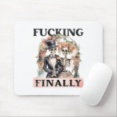 Tapis De Souris Ing Finalement Bridesmaid Skeleton Bride Groom Hal (Avec souris)
