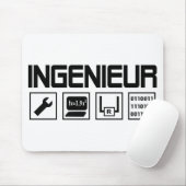 Tapis De Souris ingéneur avec icône d'outils (Avec souris)