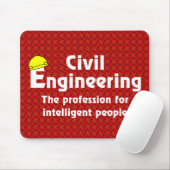 Tapis De Souris ingénieur civil intelligent (Avec souris)