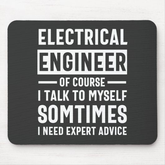 Tapis De Souris Ingénieur électrique (Devant)