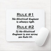 Tapis De Souris Ingénieur électrique de règle (Avec souris)