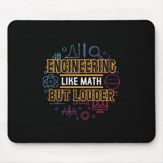 Tapis De Souris Ingénieur Ingénieur Comme Math (Devant)