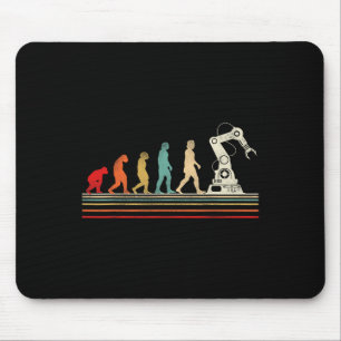 Tapis De Souris Ingénieur Robotique Robot Rétro Vintage