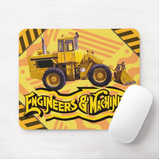 Tapis De Souris Ingénieurs et Machinistes personnalisés Constructi (Avec souris)