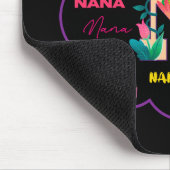 Tapis De Souris Initiale du nom de fleur florale Nana (Coin)