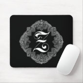 Tapis De Souris Initiale gothique élégante Z (Avec souris)