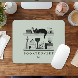Tapis De Souris Initiales de monogramme de l'amoureux de livres Bo