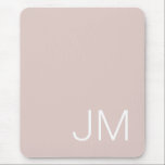 Tapis De Souris Initiales monogrammes surdimensionnées rose<br><div class="desc">Monogramme moderne,  audacieux et surdimensionné. Initiales blanches surlignées sur un arrière - plan rose vif.</div>