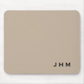 Tapis De Souris Initiales professionnelles de monographies beige e (Devant)