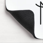 Tapis De Souris Initiales superposées de style moderne (Coin)