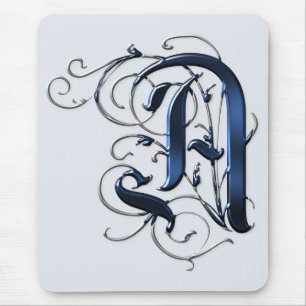 Tapis De Souris Initiales vintages A