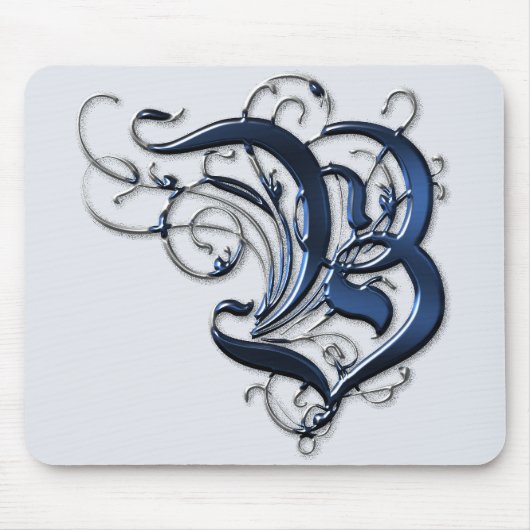 Tapis De Souris Initiales vintages B (Devant)
