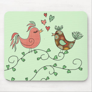 Tapis De Souris Inséparables