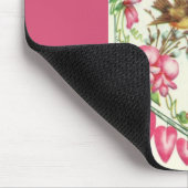 Tapis De Souris Inséparables Rose Vintage Saint Valentin (Coin)
