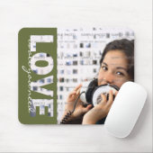 Tapis De Souris Insertion verte de photo de coupes-circuit d'AMOUR (Avec souris)
