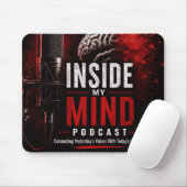Tapis de souris Inside My Mind Podcast (Avec souris)