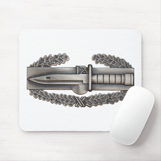 Tapis De Souris Insigne d'action de combat (Avec souris)