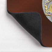 Tapis De Souris Insigne de ligne bleue mince (Coin)