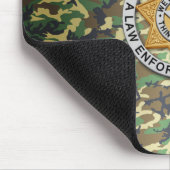 Tapis De Souris Insigne de ligne bleue mince (Coin)