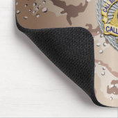 Tapis De Souris Insigne de ligne bleue mince (Coin)