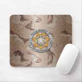 Tapis De Souris Insigne de ligne bleue mince (Avec souris)