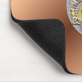 Tapis De Souris Insigne de ligne bleue mince (Coin)