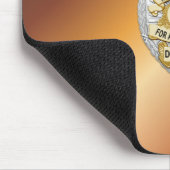 Tapis De Souris Insigne de ligne bleue mince (Coin)