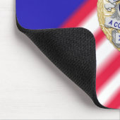 Tapis De Souris Insigne de ligne bleue mince (Coin)