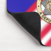 Tapis De Souris Insigne de ligne bleue mince (Coin)