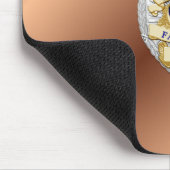 Tapis De Souris Insigne de ligne bleue mince (Coin)